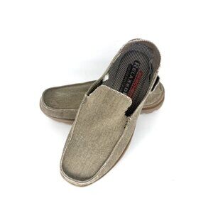 Skechers Mens Relaxed Fit Memory Foam 10.5 Slip-On Loafers Superior Milford Tan